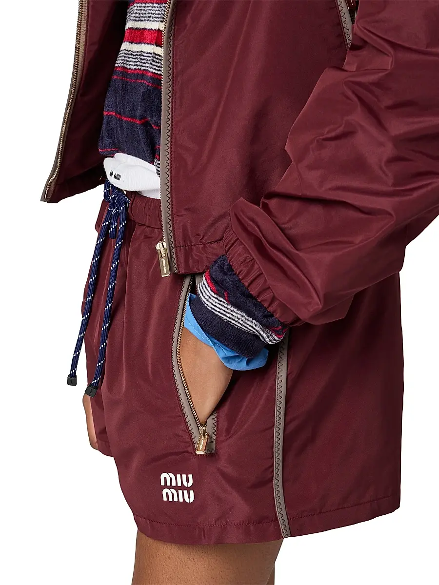 Miu Miu Women's Technical Fabric Shorts | Thumbnail 4