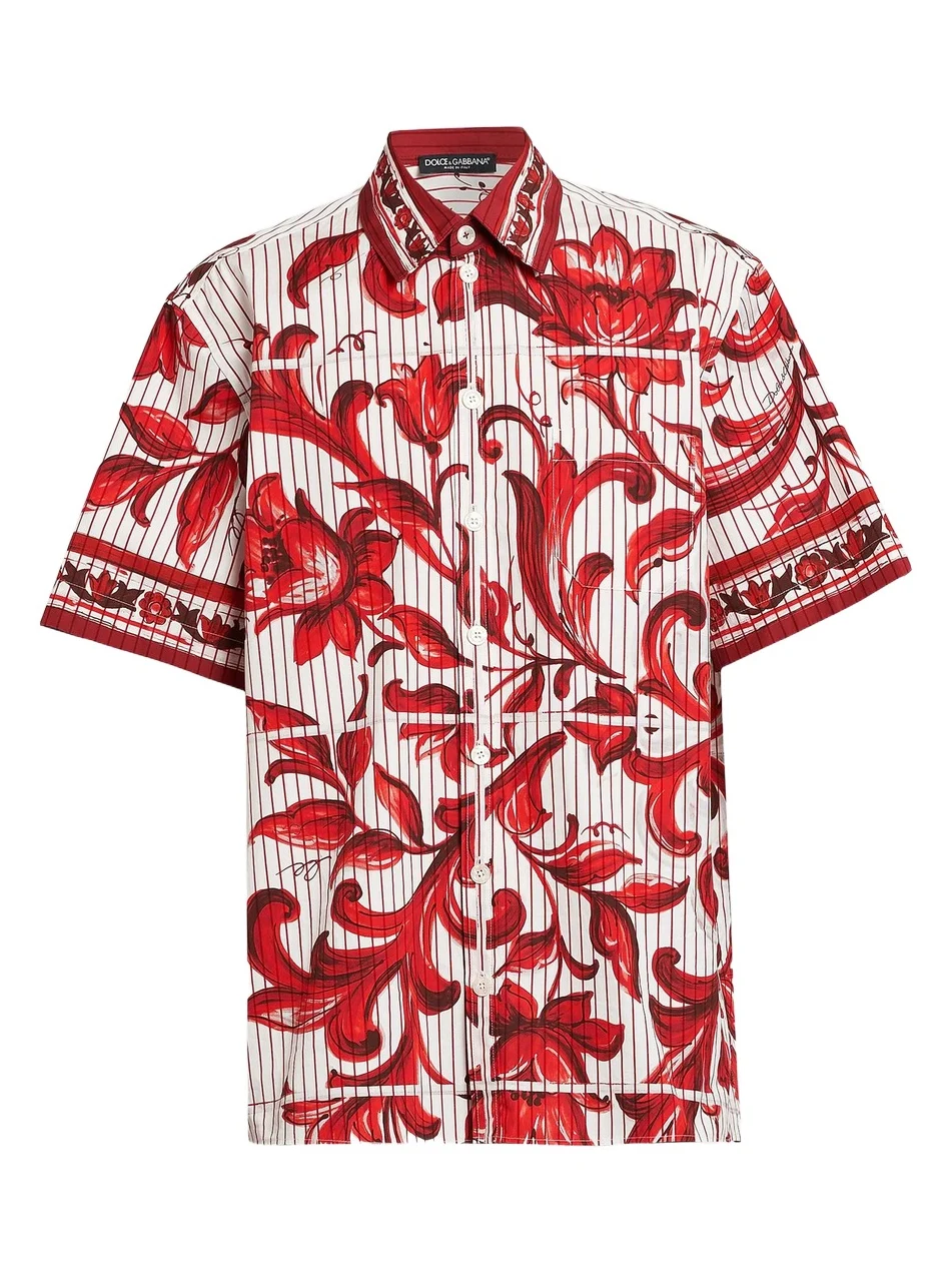 Men's Printed Cotton Shirt