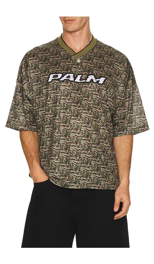 Palm Angels Camo Allover Palm Sport Tee | Thumbnail 6