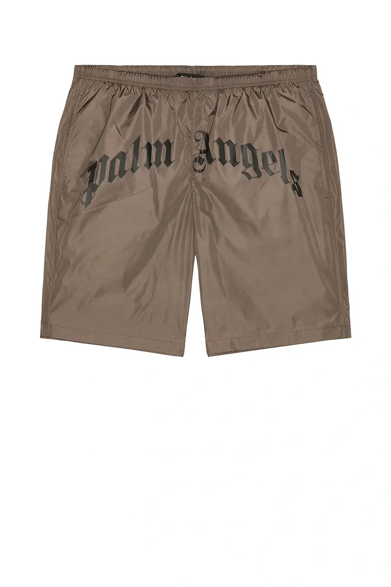 Palm Angels Curved Logo Swimshort | Thumbnail 4 Palm Angels Curved Logo Swimshort | Thumbnail 4
