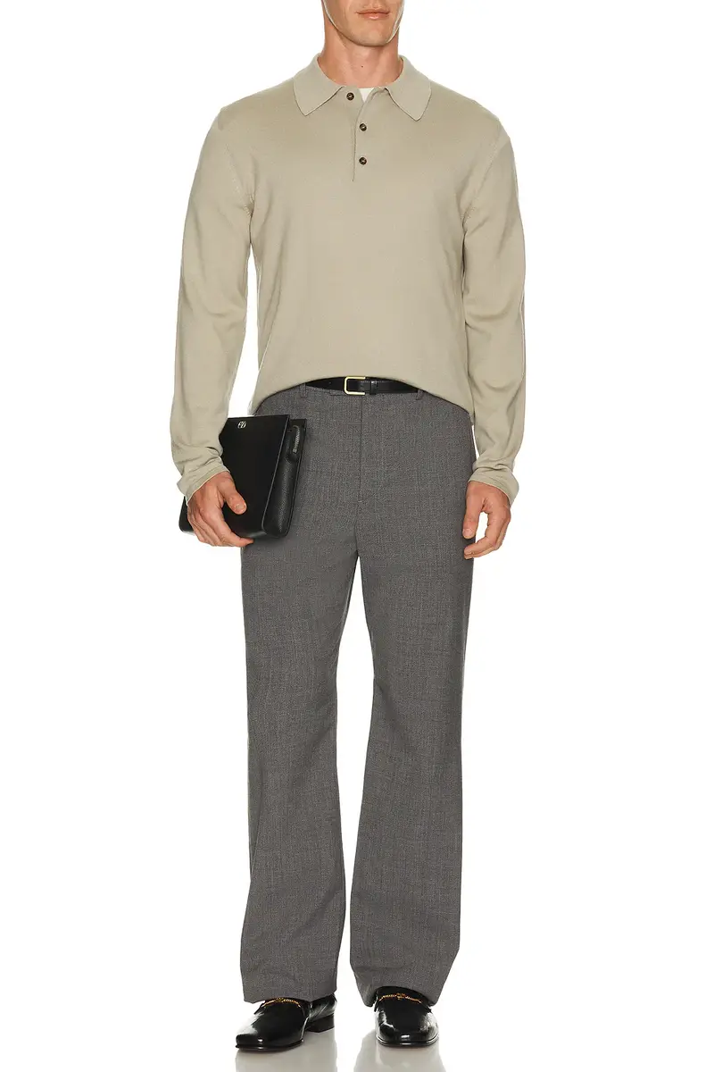 Valentino Vlogo Long Sleeve Polo | Thumbnail 3