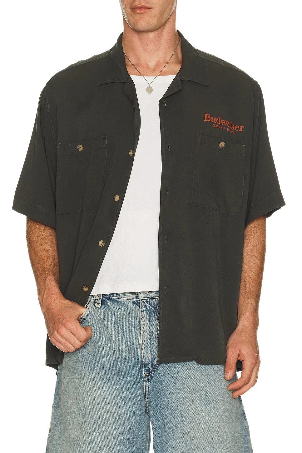 Budweiser King Of Beers Camp Shirt Budweiser King Of Beers Camp Shirt