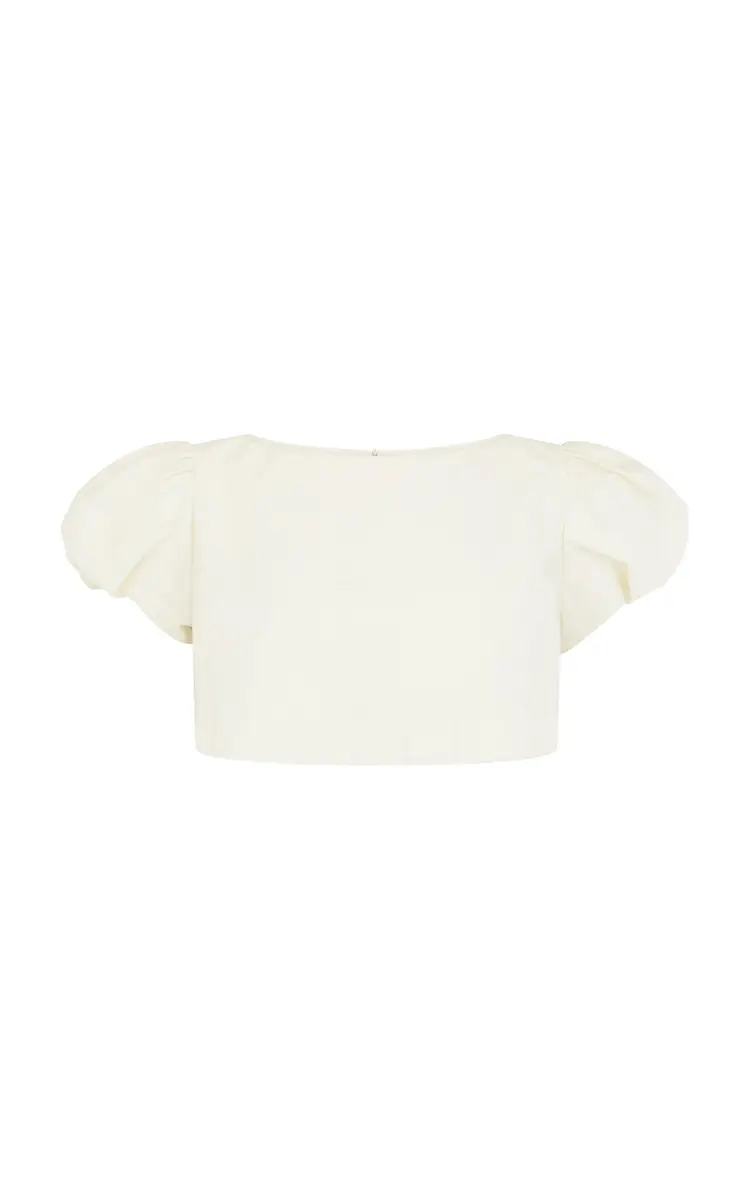 Harris Tapper Exclusive Macy Cotton Crop Top | Thumbnail 2