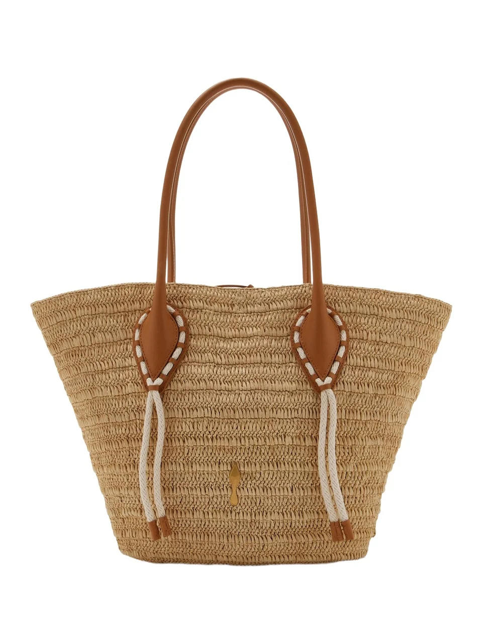 Venus Large Raffia Basket Tote