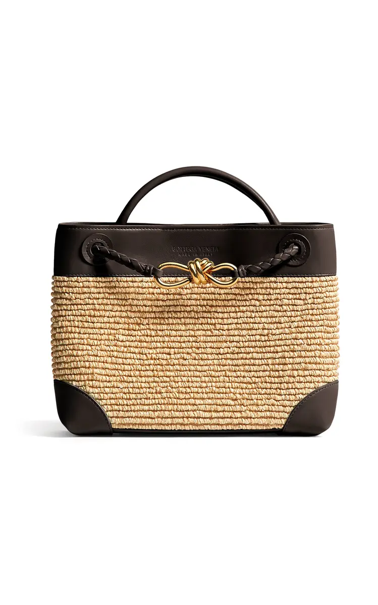 Bottega Veneta Small Andiamo Raffia Bag | Thumbnail 4 Bottega Veneta Small Andiamo Raffia Bag | Thumbnail 4