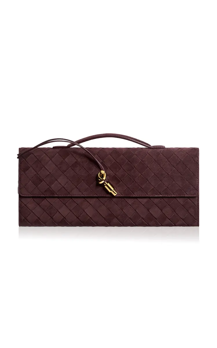 Bottega Veneta Andiamo 15 Intrecciato Suede Clutch | Thumbnail 5 Bottega Veneta Andiamo 15 Intrecciato Suede Clutch | Thumbnail 5