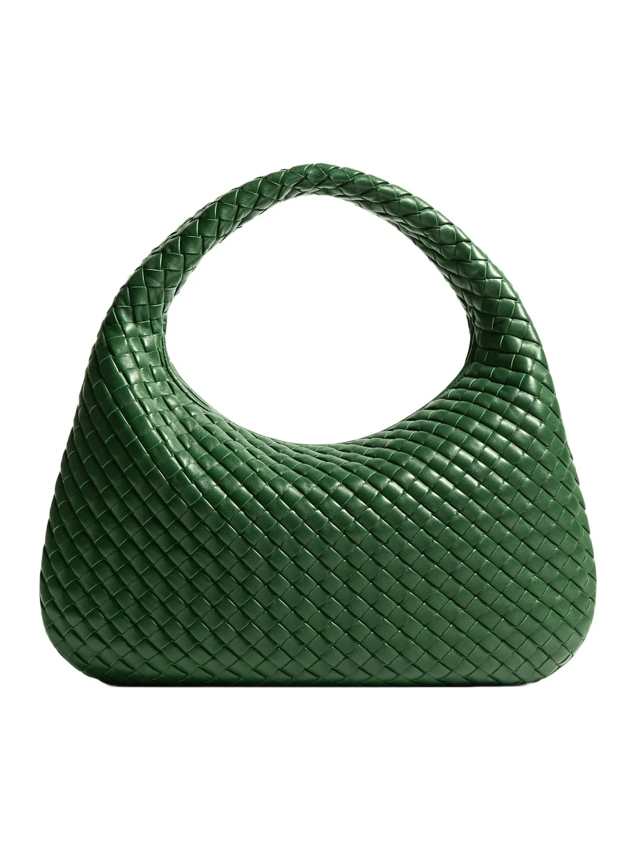Veneta Intrecciato Leather Shoulder Bag Veneta Intrecciato Leather Shoulder Bag