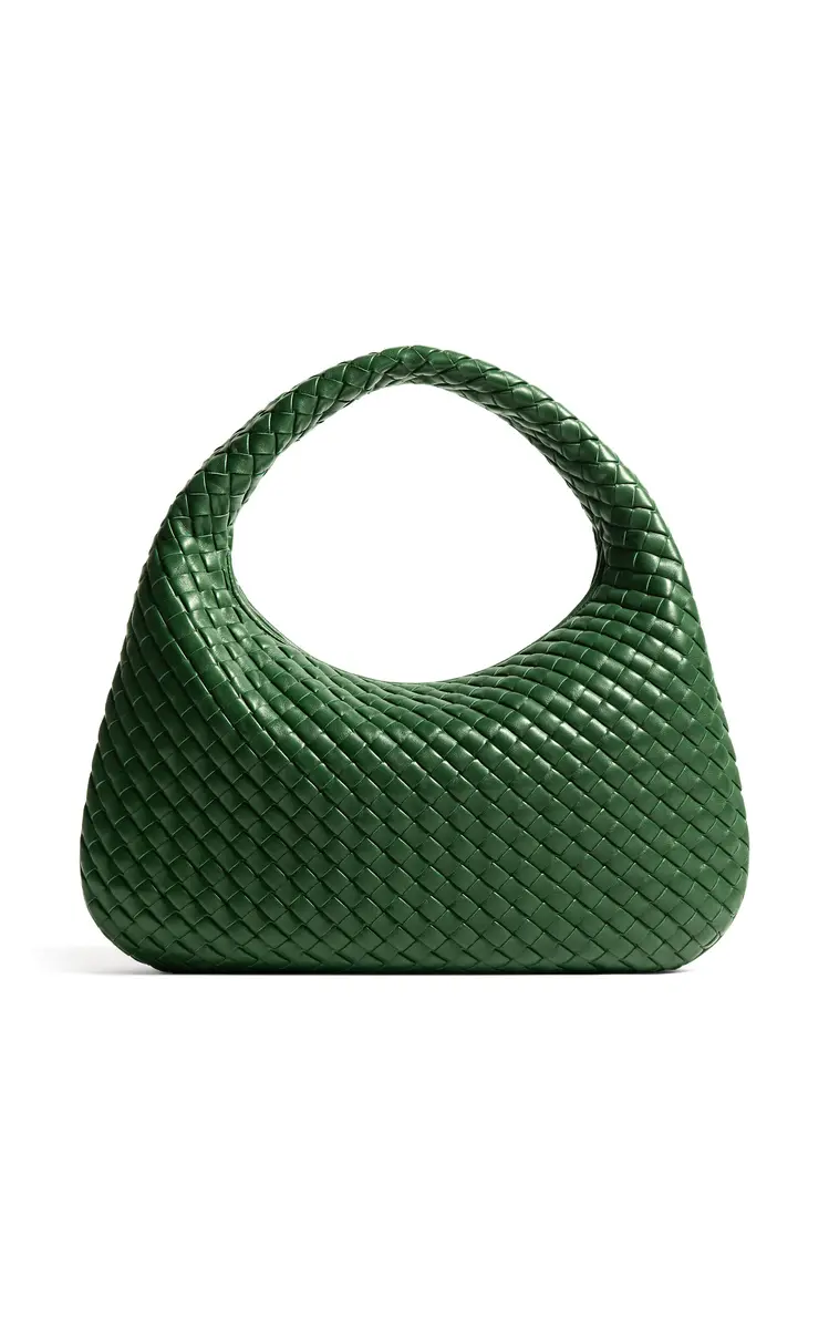 Veneta Intrecciato Leather Shoulder Bag Veneta Intrecciato Leather Shoulder Bag