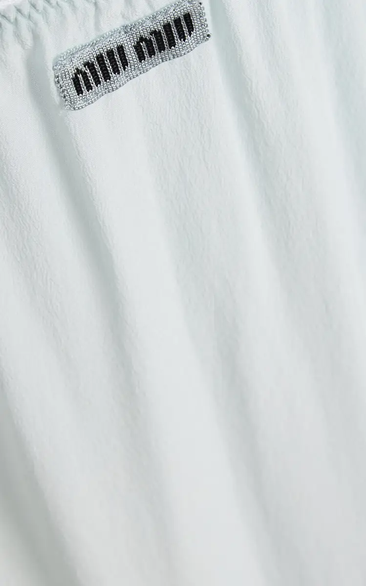 Miu Miu Ruffled Silk-Crepe Midi Skirt | Thumbnail 5 Miu Miu Ruffled Silk-Crepe Midi Skirt | Thumbnail 5
