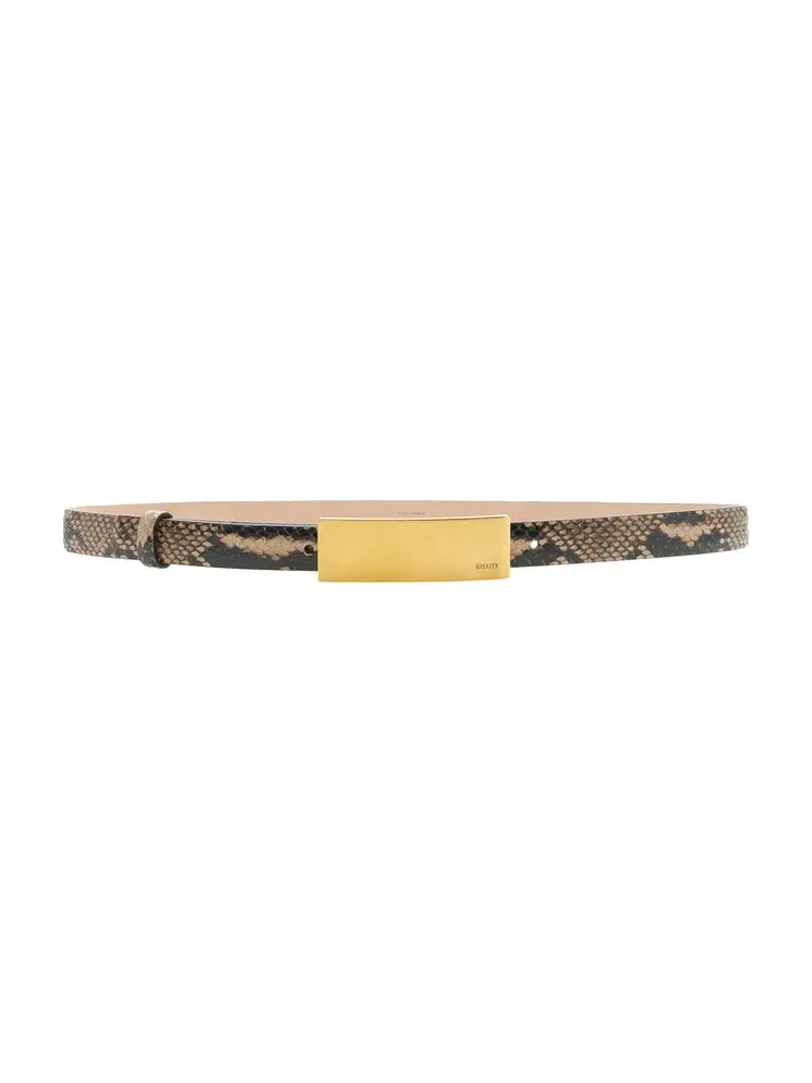 Berlin Snake-Effect Leather Belt Berlin Snake-Effect Leather Belt