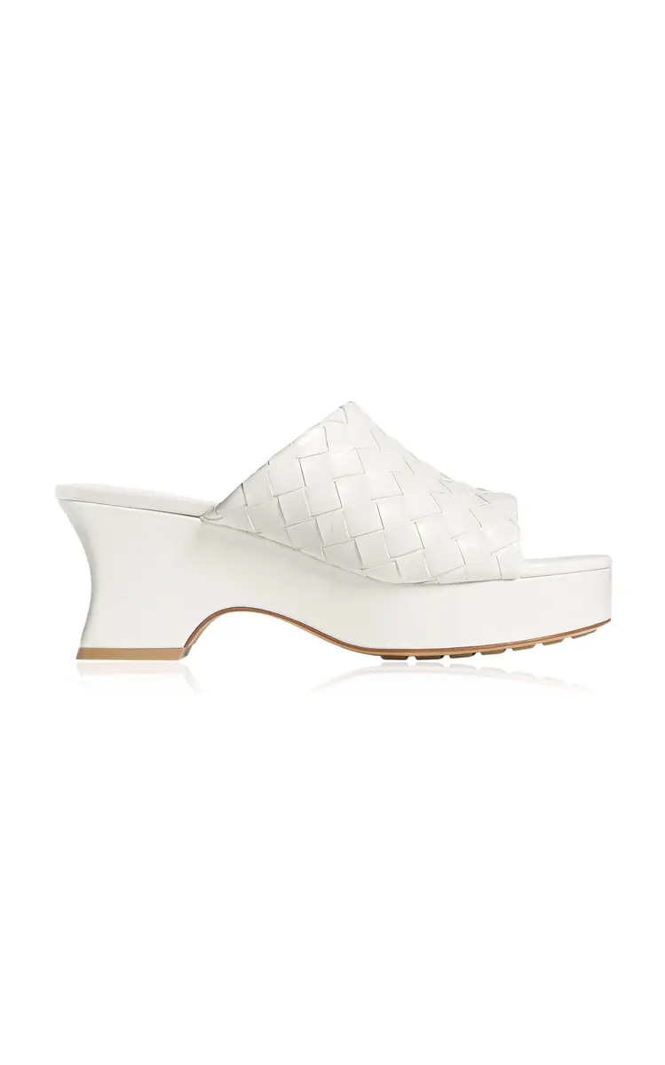 Bottega Veneta Rosita Kitten Wedge Leather Sandals | Thumbnail 3 Bottega Veneta Rosita Kitten Wedge Leather Sandals | Thumbnail 3