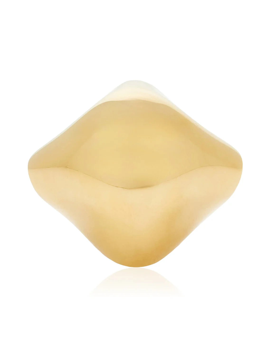 Khaite Lotus 18K Gold-Plated Brass Ring