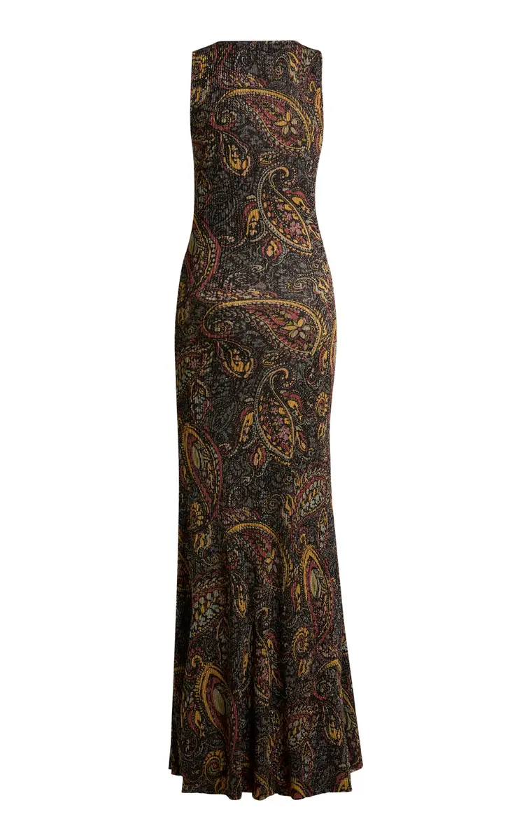 Etro Paisley Ribbed-Knit Maxi Dress | Thumbnail 4