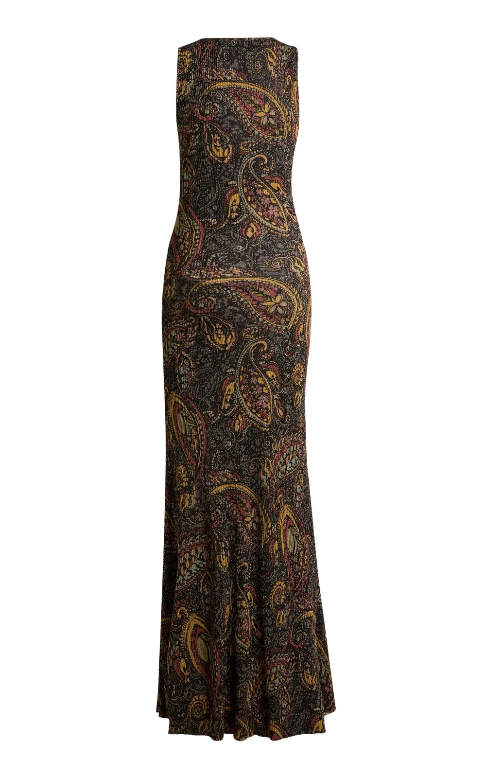 Paisley Ribbed-Knit Maxi Dress Paisley Ribbed-Knit Maxi Dress