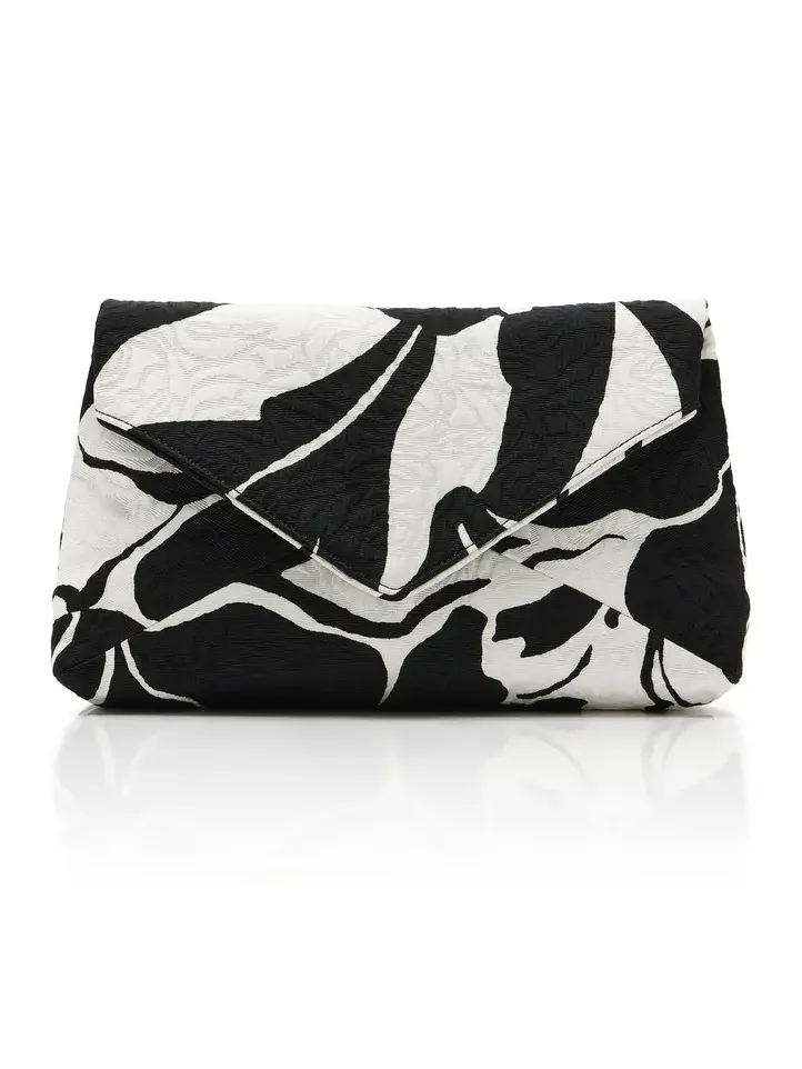Dries Van Noten Printed Cotton-Blend Envelope Clutch
