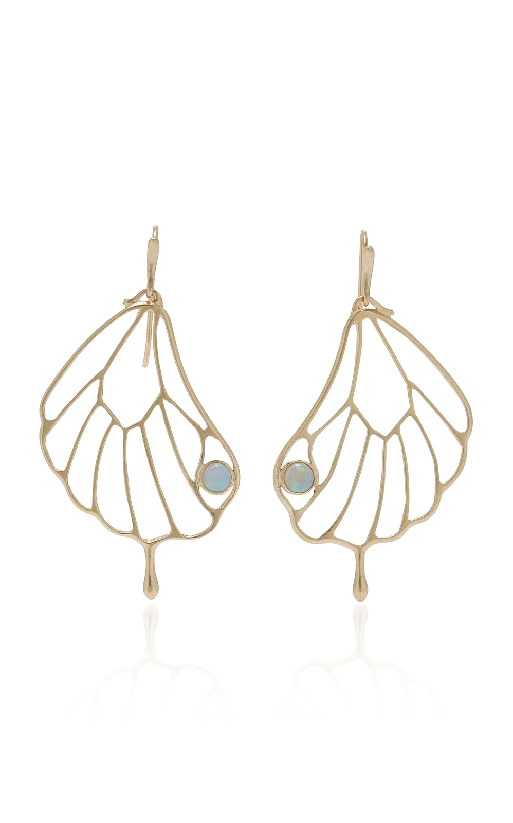 Annette Ferdinandsen Opal Pampion Wing Earrings