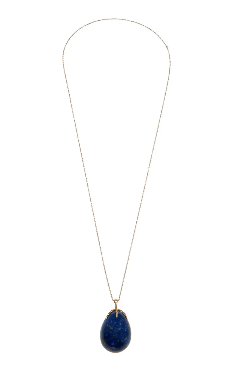 Annette Ferdinandsen Claw With Lapis Egg Necklace | Image 1 Annette Ferdinandsen Claw With Lapis Egg Necklace | Image 1