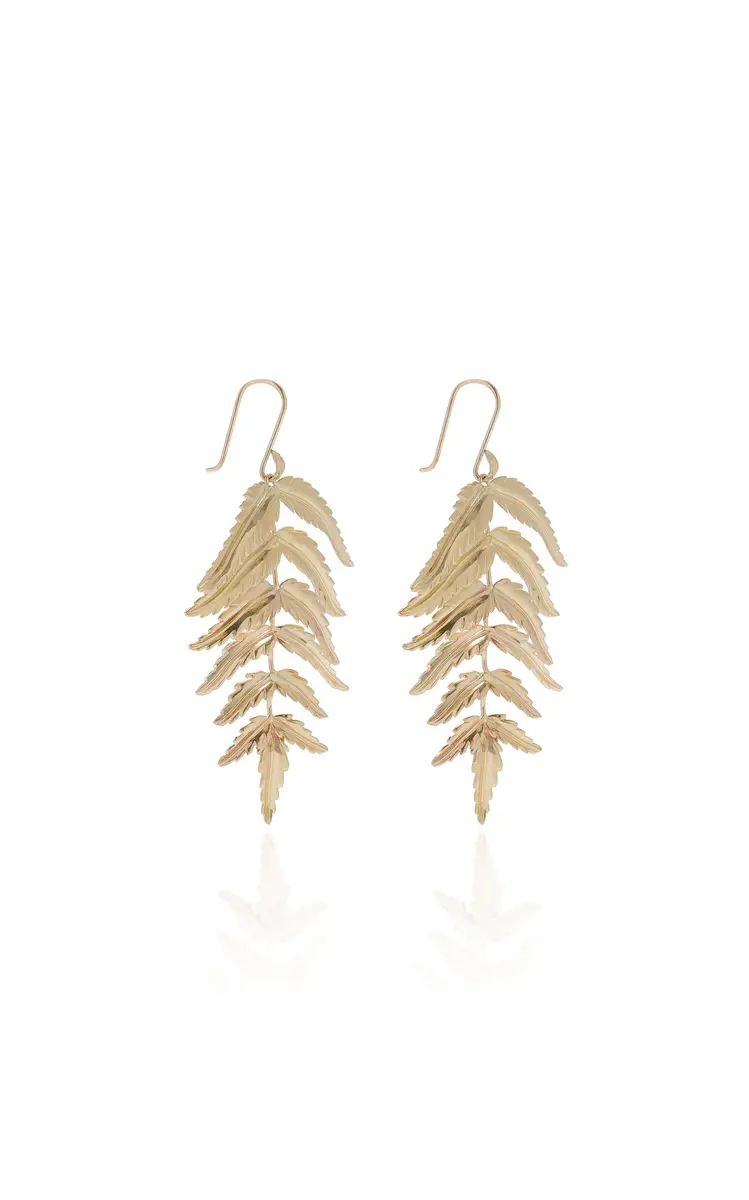Annette Ferdinandsen Large Fern Earrings | Thumbnail 3