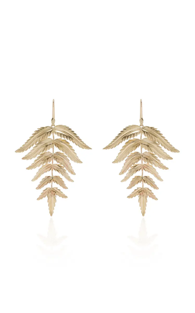 Annette Ferdinandsen Large Fern Earrings | Thumbnail 4