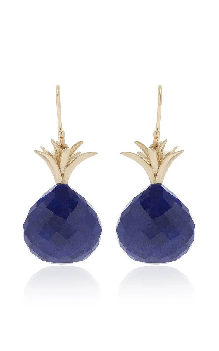 Annette Ferdinandsen Lapis Pineapple Earrings | Image 1 Annette Ferdinandsen Lapis Pineapple Earrings | Image 1