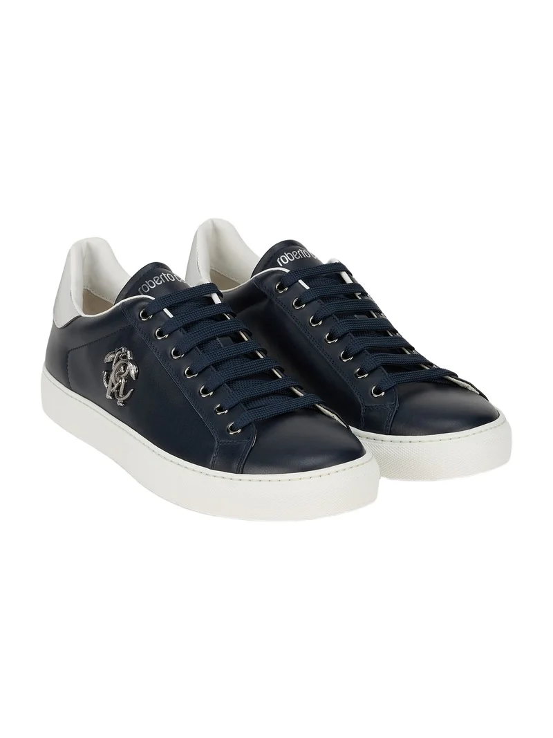 Roberto Cavalli - Male Low-top Blue/antique Nikel