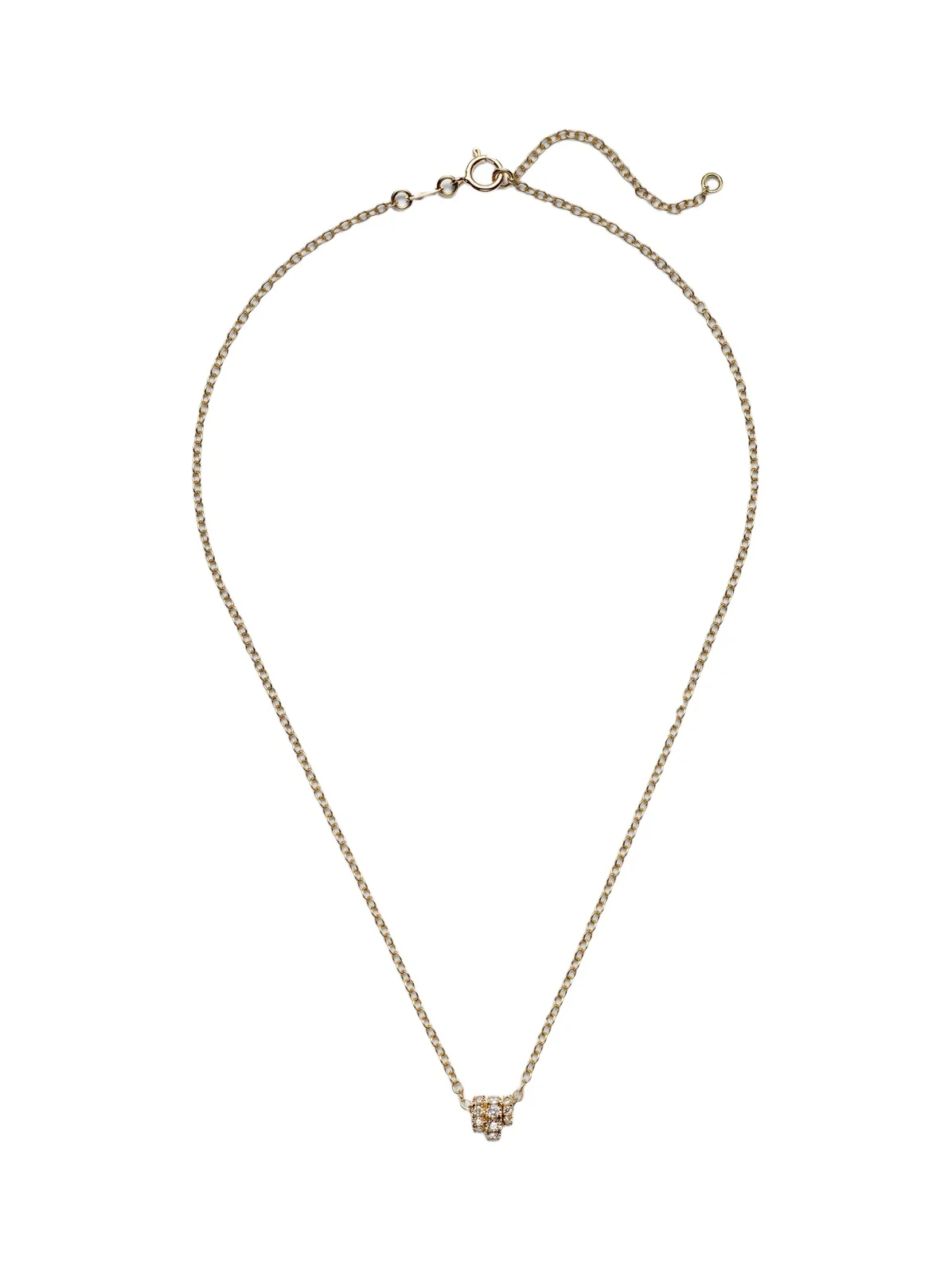 Vesta 18kt gold chain necklace with diamonds
