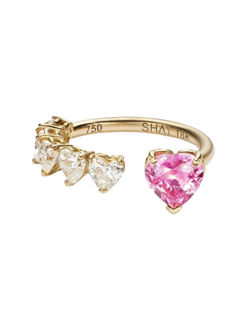 18kt gold ring with sapphire and diamonds 18kt gold ring with sapphire and diamonds