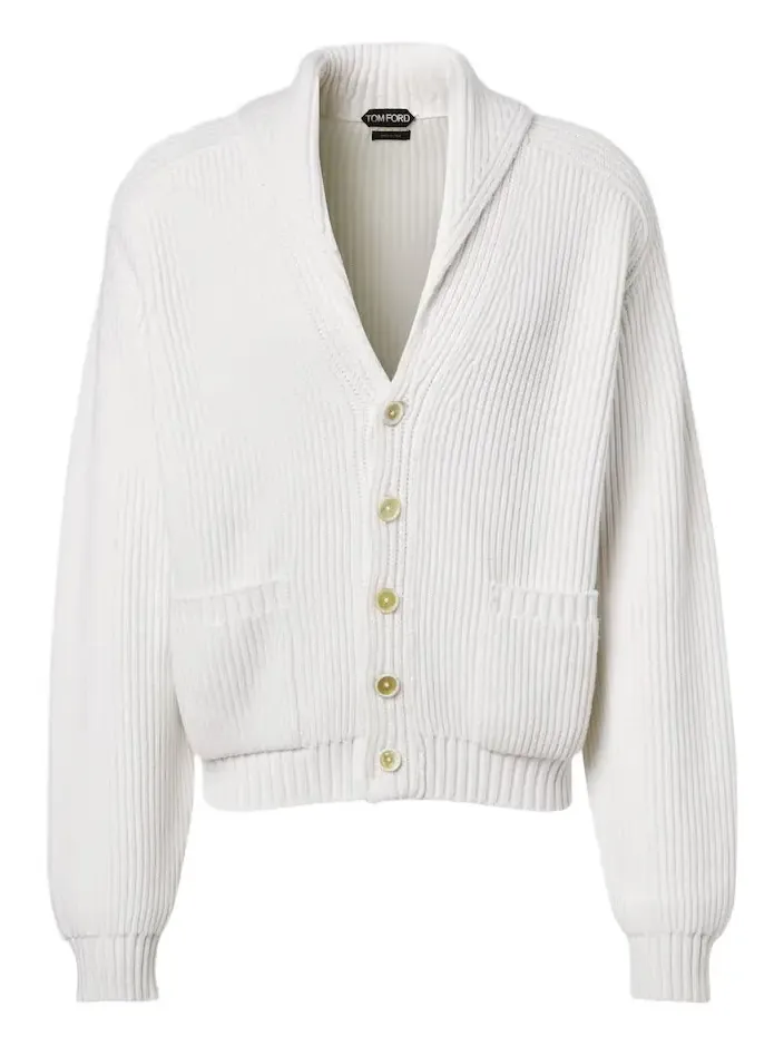 Cashmere and cotton cardigan