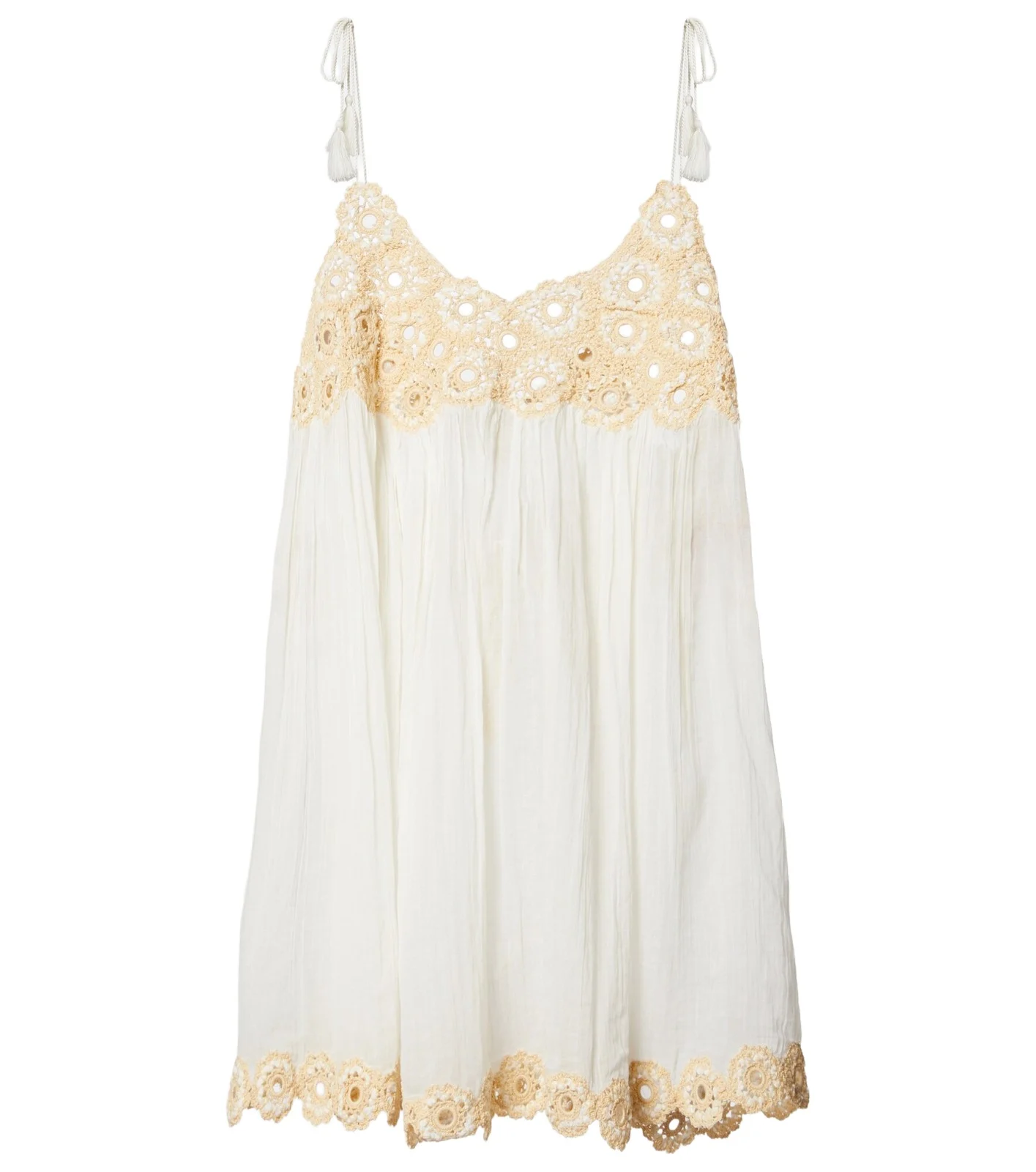 Tula crochet-trimmed cotton beach dress Tula crochet-trimmed cotton beach dress