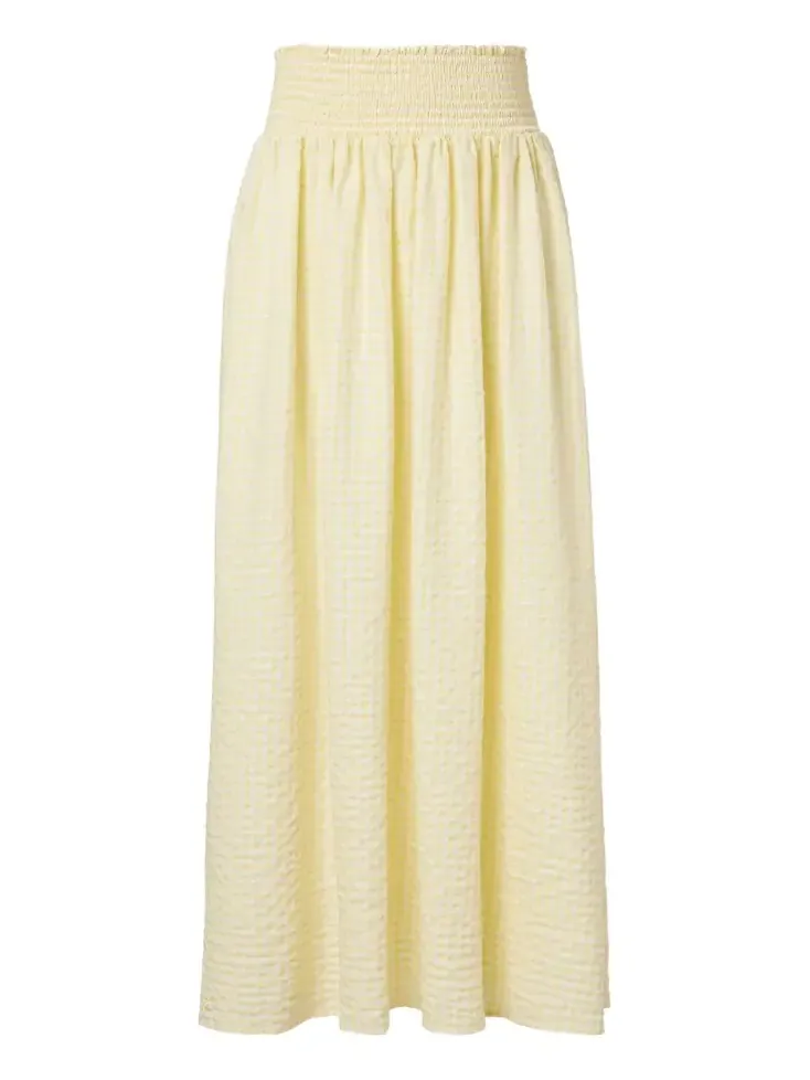Millie gingham cotton maxi skirt Millie gingham cotton maxi skirt