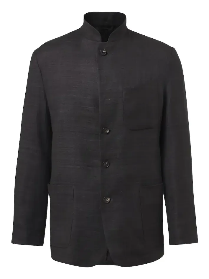 Nehru silk jacket