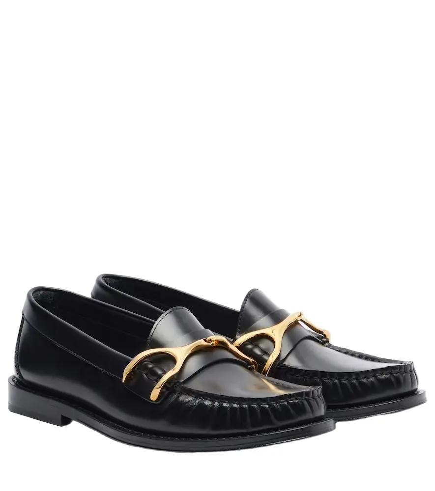 Alexander McQueen Wishbone leather loafers