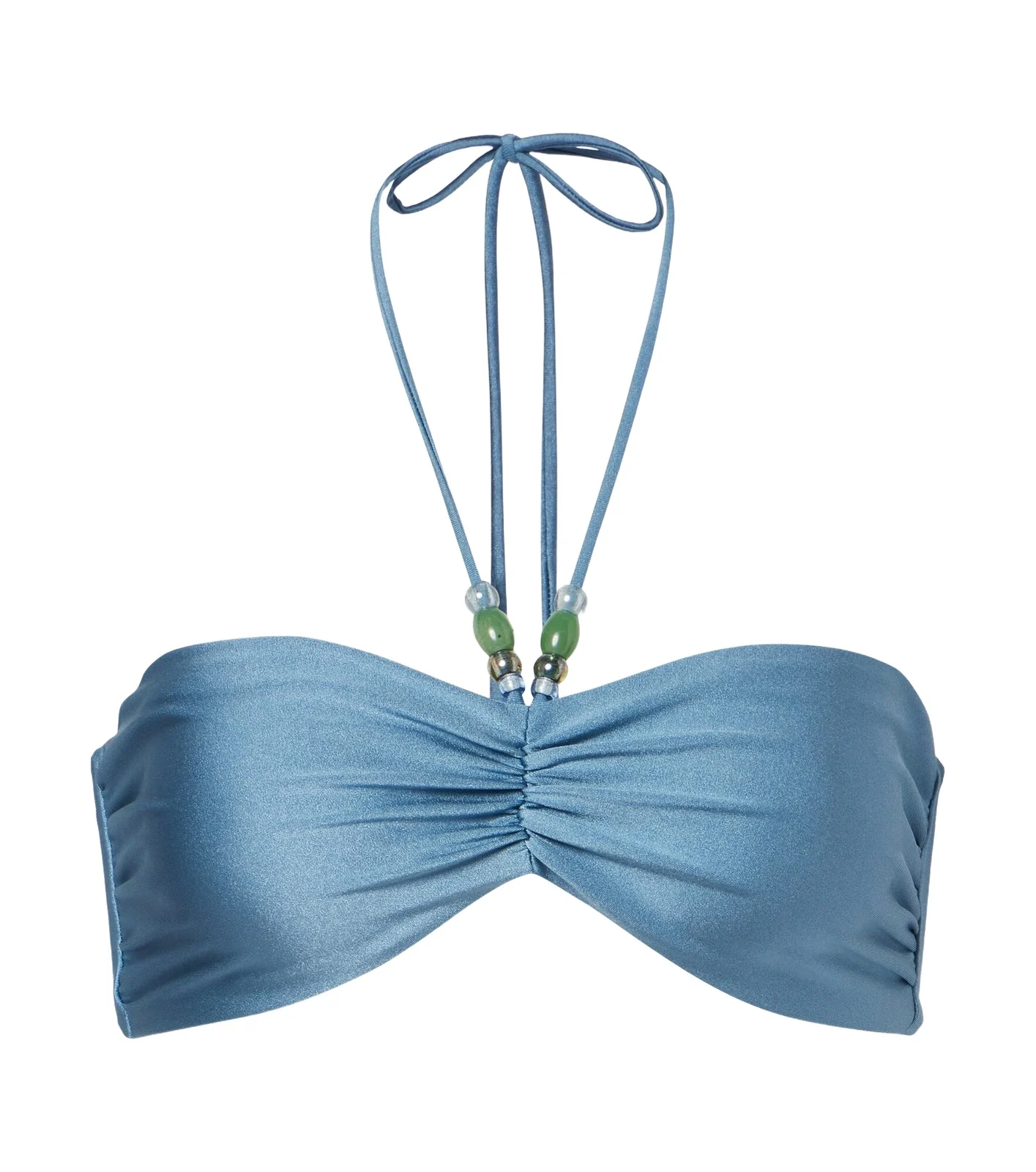 JADE SWIM Zoe ruched bikini top