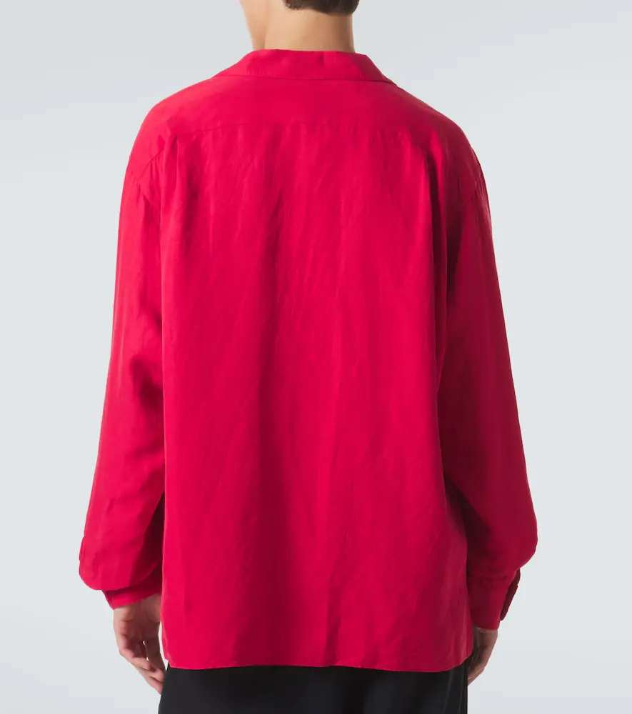 A.PRESSE A. Presse Vintage silk and linen shirt | Thumbnail 5