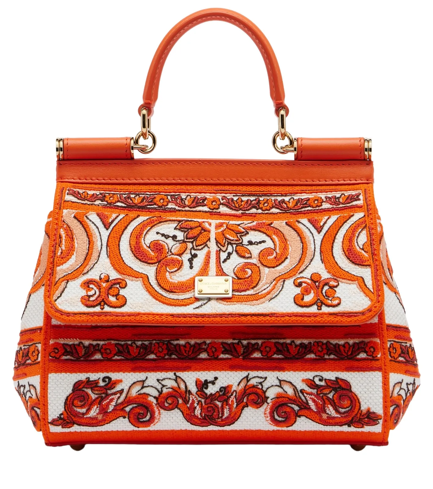 Sicily Medium embroidered top-handle bag Sicily Medium embroidered top-handle bag