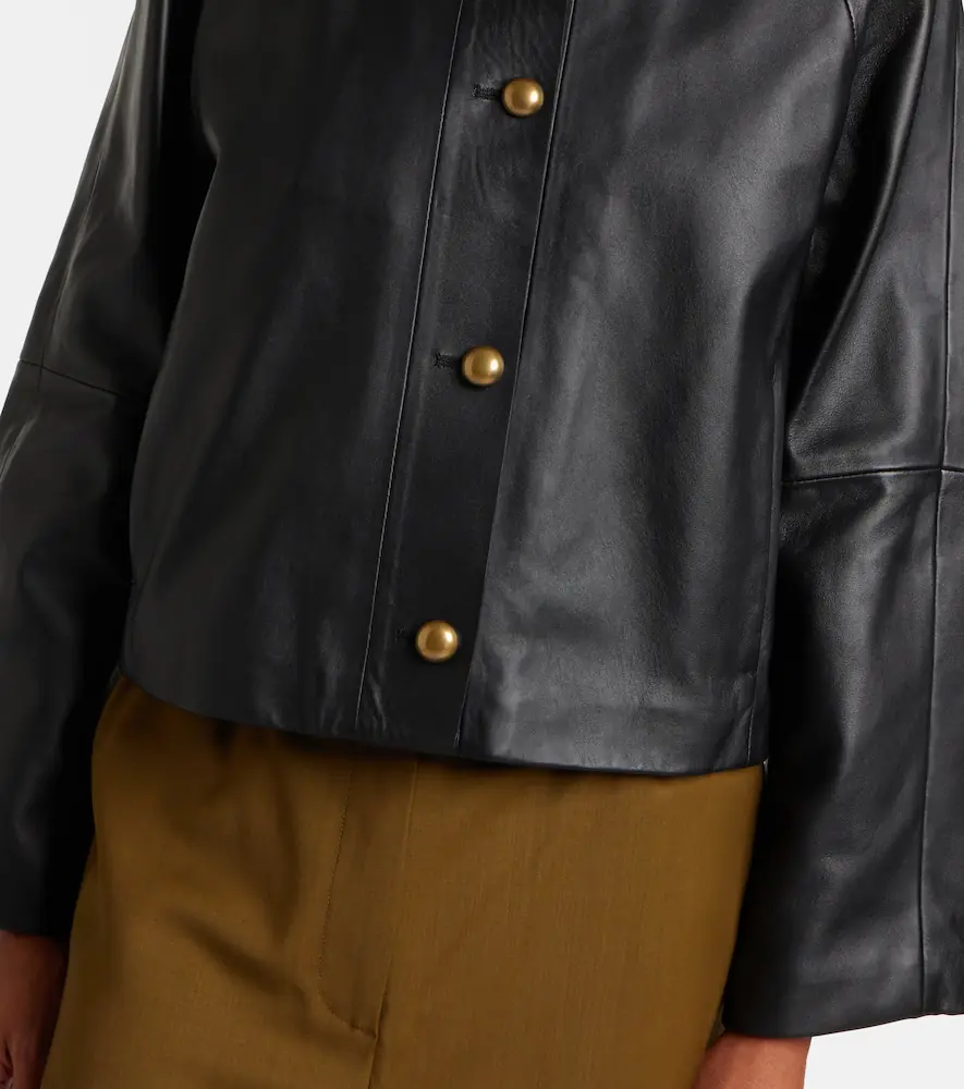 Max Mara Bouquet leather jacket | Thumbnail 2