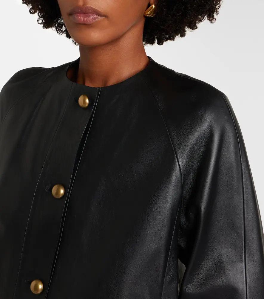 Max Mara Bouquet leather jacket | Thumbnail 6