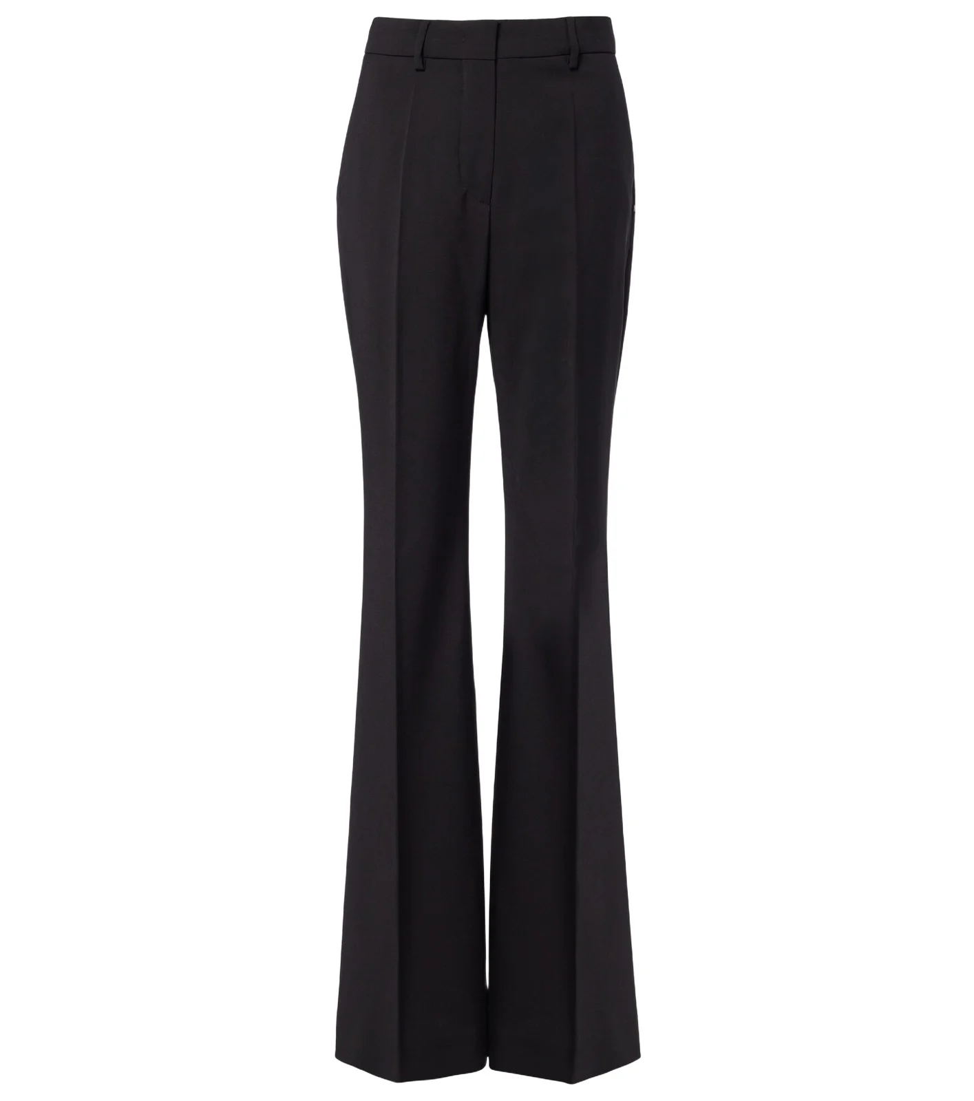 Virgin wool flared pants
