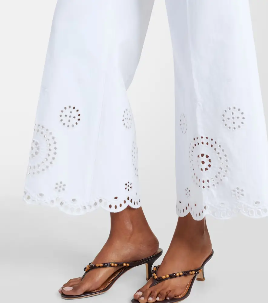 Frame The Eyelet embroidered flared jeans | Thumbnail 6 Frame The Eyelet embroidered flared jeans | Thumbnail 6