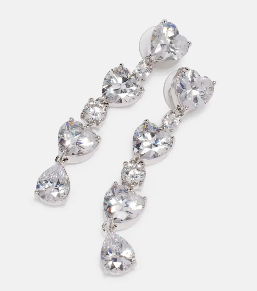 Self-Portrait Tiered embellished earrings | Thumbnail 2