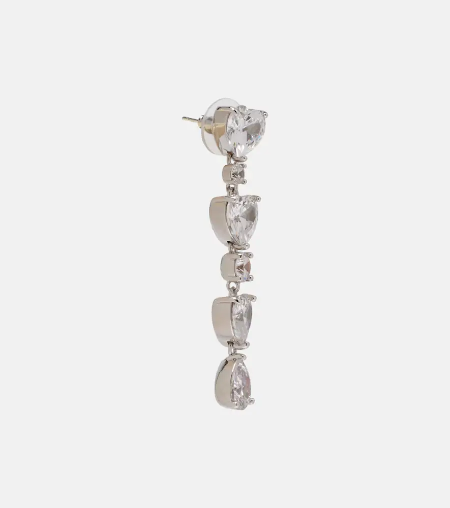 Self-Portrait Tiered embellished earrings | Thumbnail 3