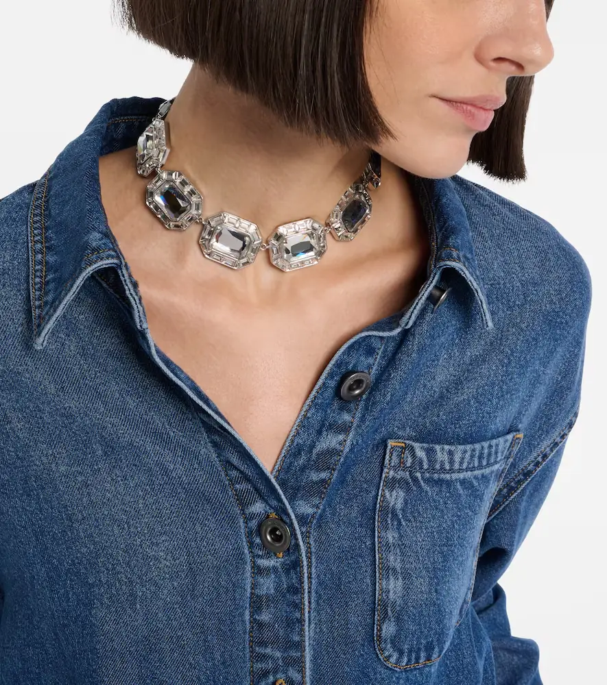 Self-Portrait Crystal-embellished choker | Thumbnail 4
