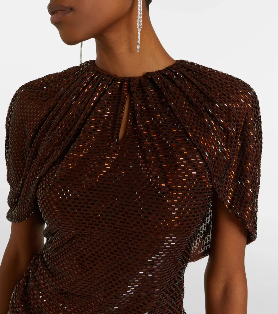 Self-Portrait Embellished mesh top | Thumbnail 2