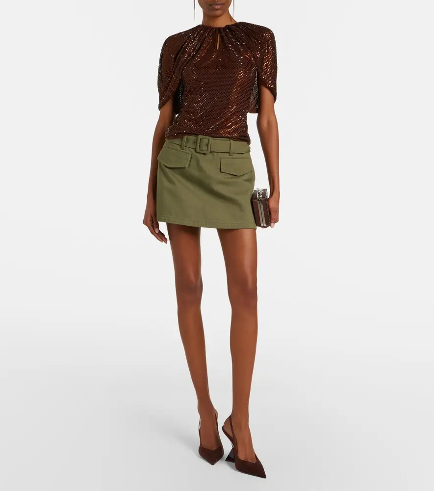 Self-Portrait Embellished mesh top | Thumbnail 3