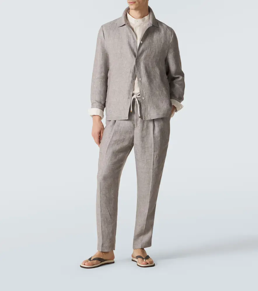 Brunello Cucinelli Suede thong sandals | Thumbnail 3