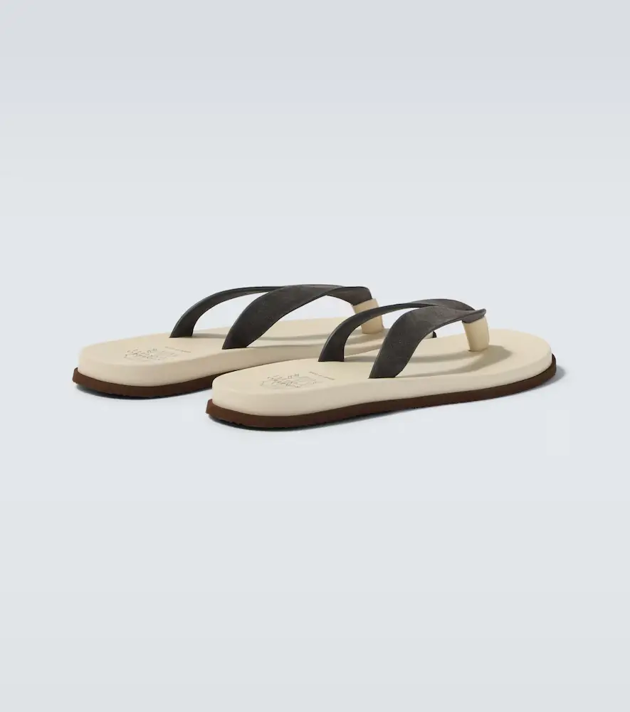 Brunello Cucinelli Suede thong sandals | Thumbnail 7