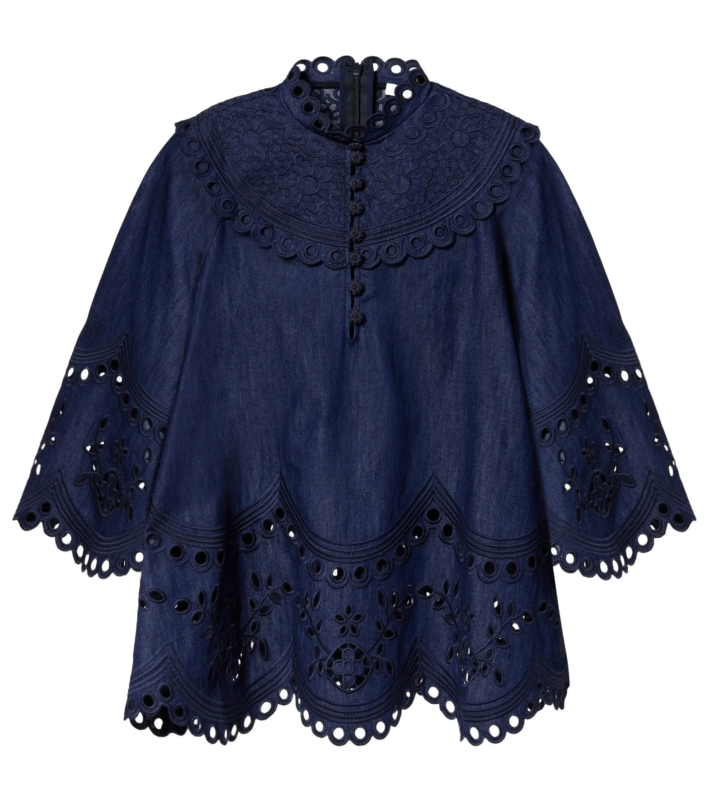 Mahon broderie anglaise denim top Mahon broderie anglaise denim top