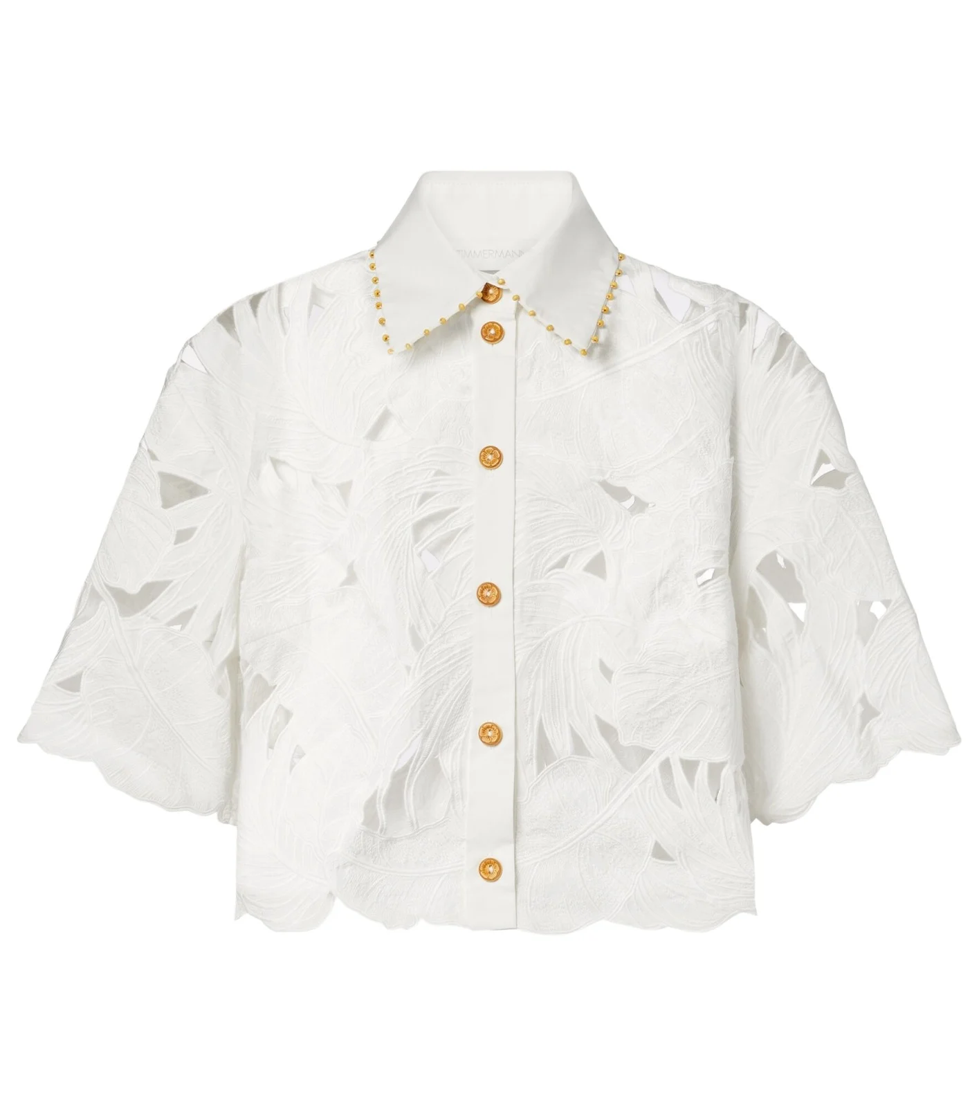 Mahon embroidered cotton poplin shirt