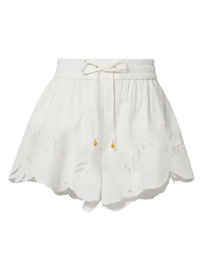 Mahon embroidered cotton shorts