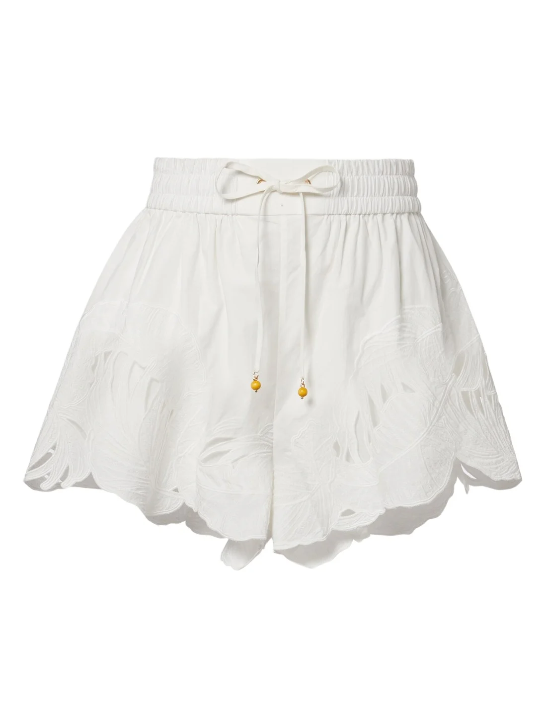Zimmermann Mahon embroidered cotton shorts